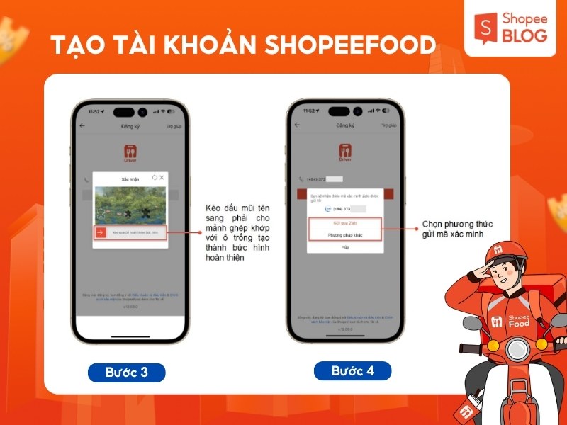 Cách đăng ký giao hàng ShopeeFood