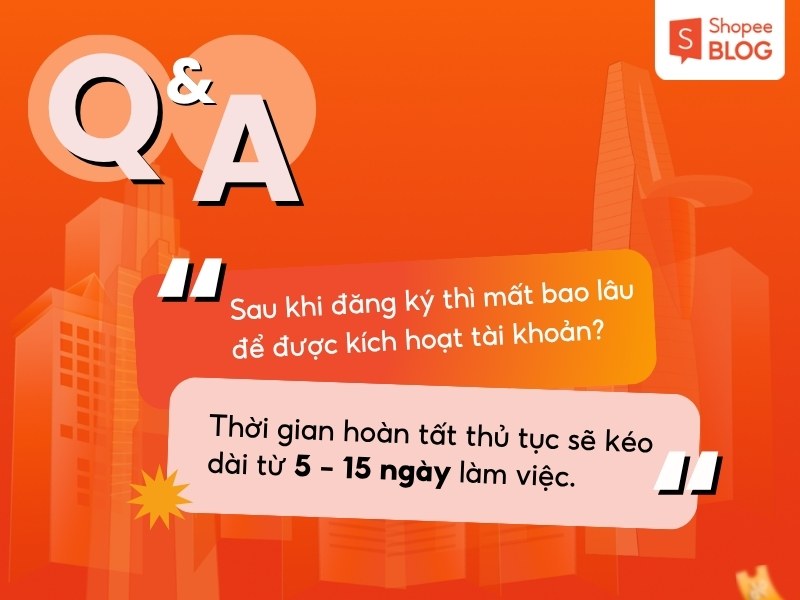 Thời gian hoàn tất thủ tục ShopeeFood
