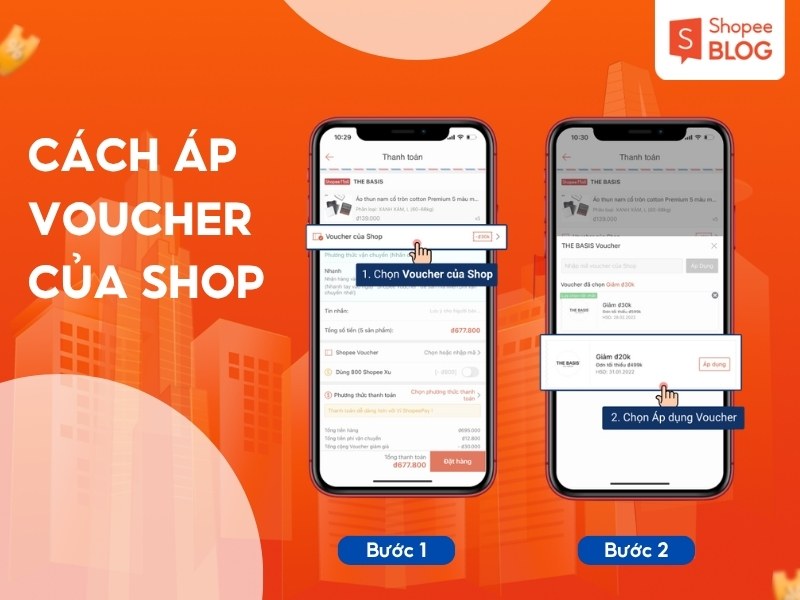 Hướng dẫn áp mã giảm giá Shopee