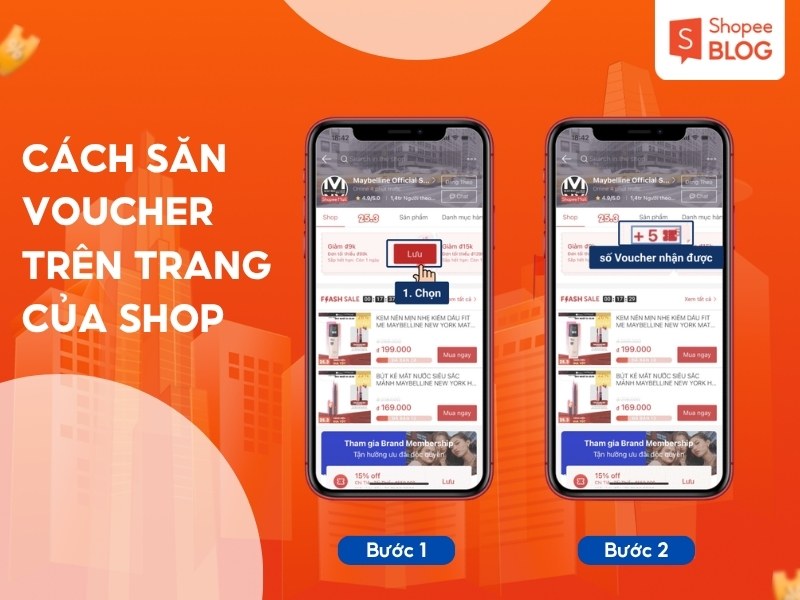 Cách săn mã voucher Shopee trên trang chủ shop
