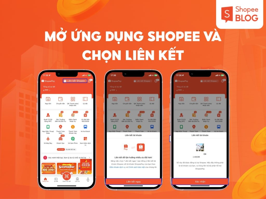 Liên kết Shopee và ShopeePay