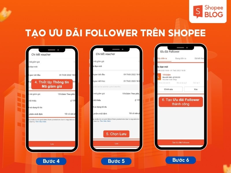 Cách buff follow Shopee bằng ưu đãi follower