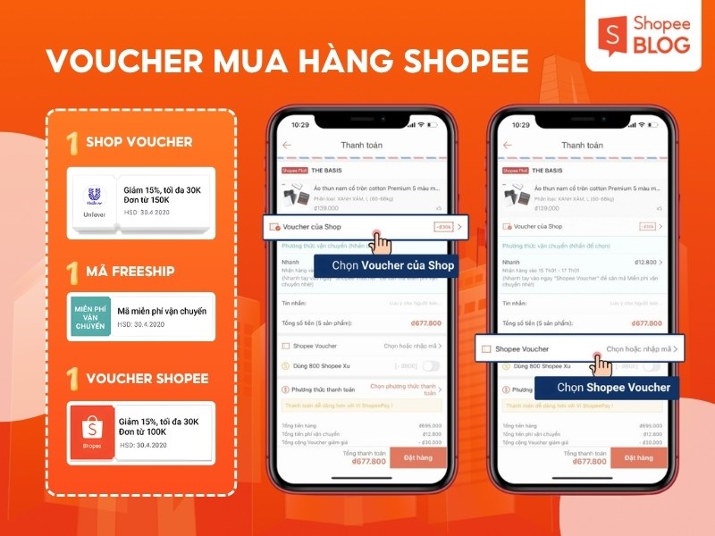Voucher mua hàng trên Shopee