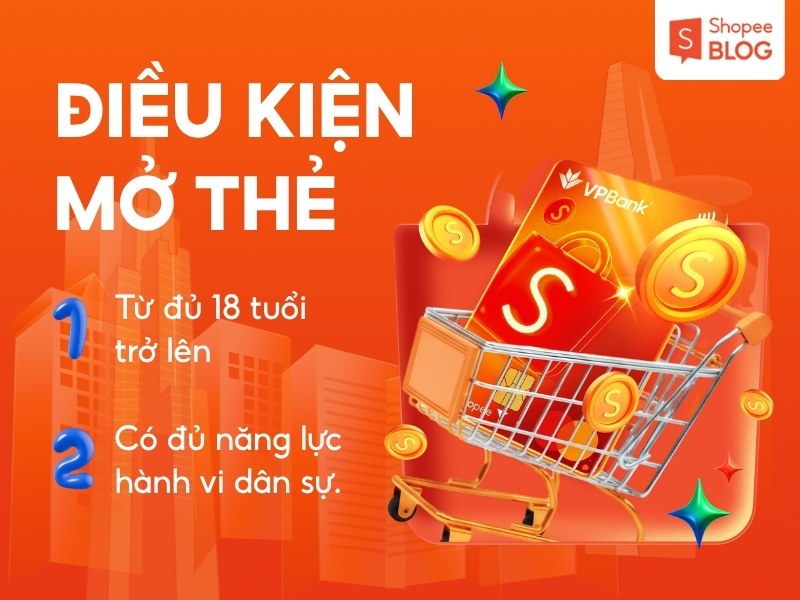 Điều kiện mở thẻ tín dụng VPBank Shopee