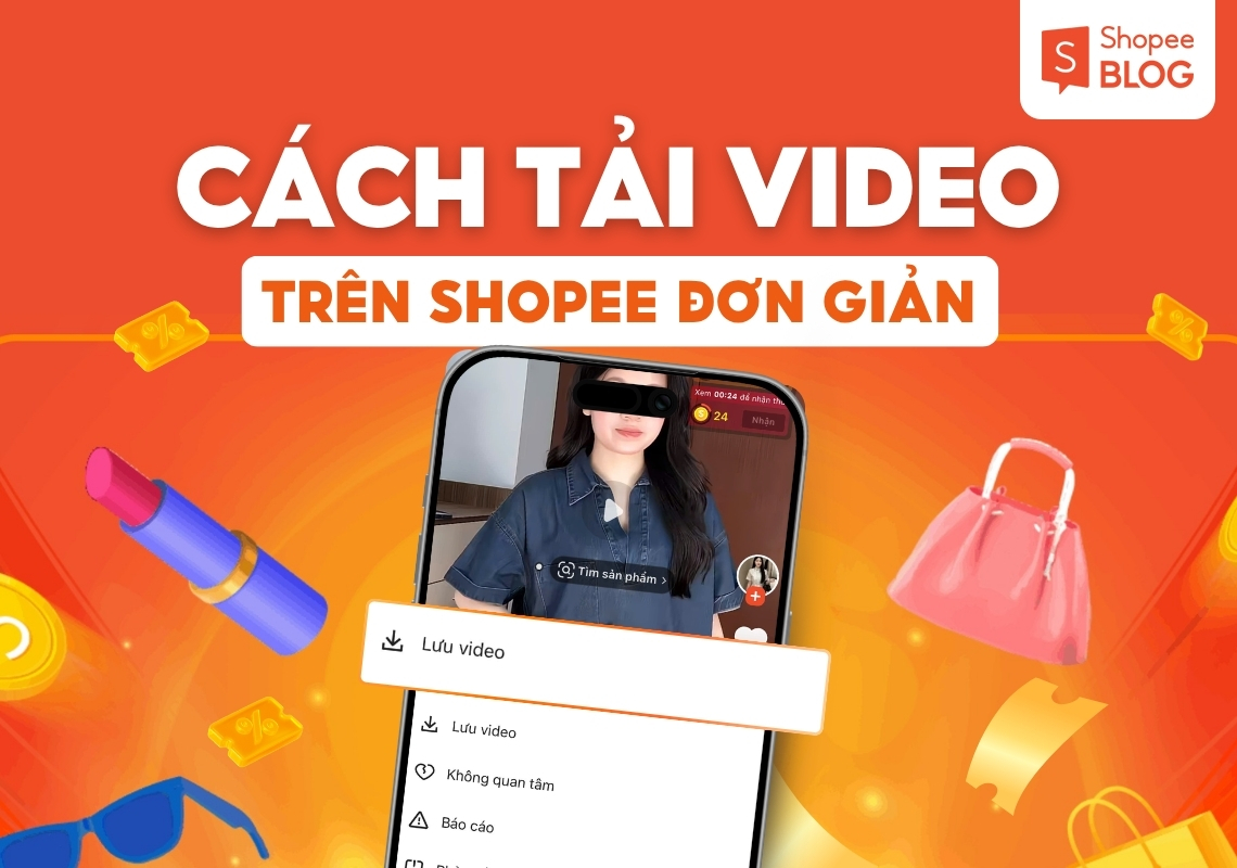 cách tải video trên shopee