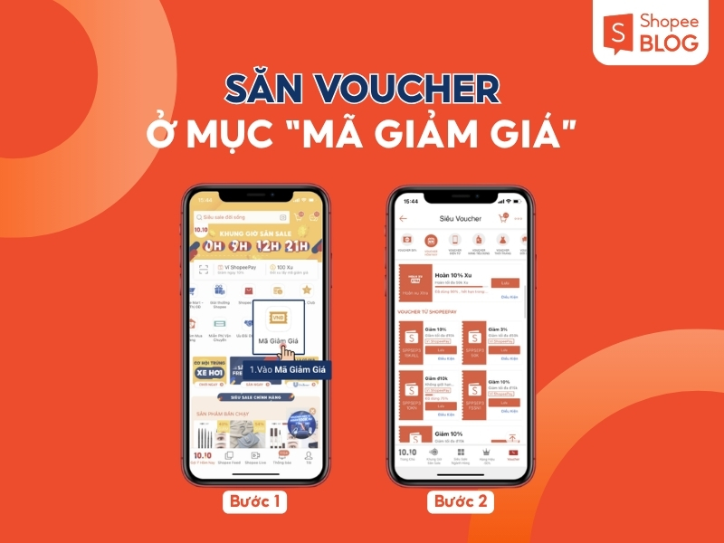 Cách săn voucher ở mục Mã giảm giá trên Shopee