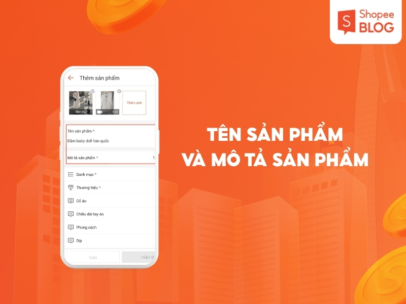 Tên và mô tả sản phẩm