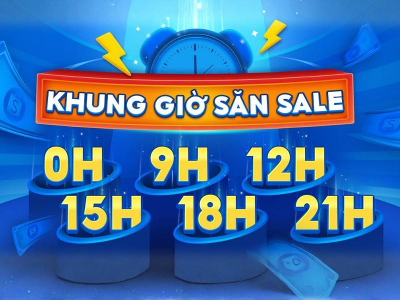 Khung giờ Flash Sale Shopee