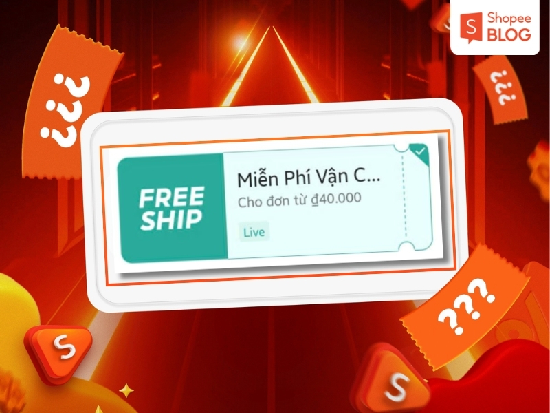 Mã freeship tặng sẵn trong kho voucher trên Shopee