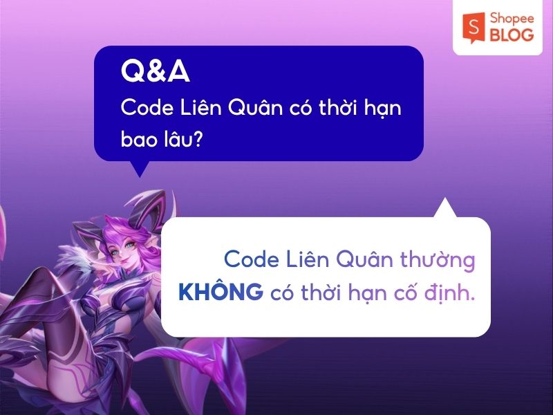 Thời hạn code Liên Quân Garena