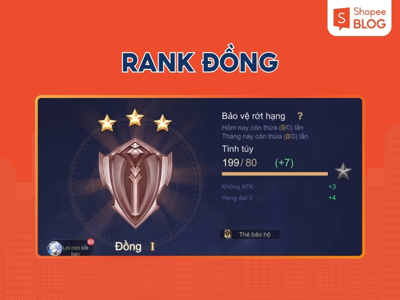 Rank Đồng trong Liên Quân