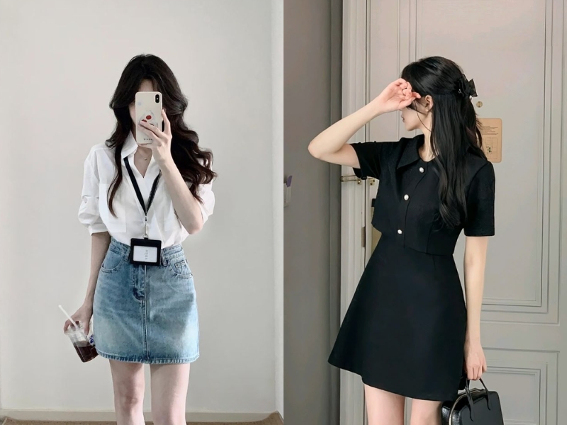 Nguyên tắc phối đồ công sở cho nấm lùn 