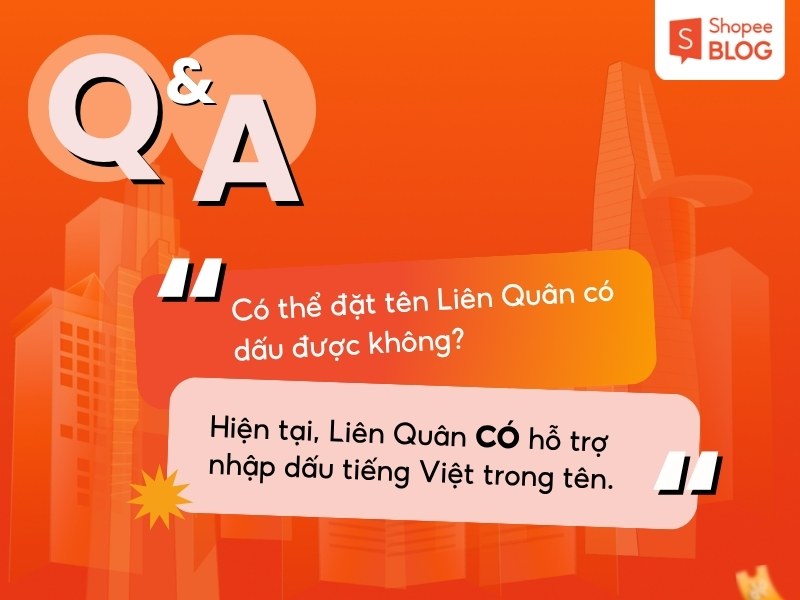 Giải đáp đặt tên Liên Quân có dấu được không