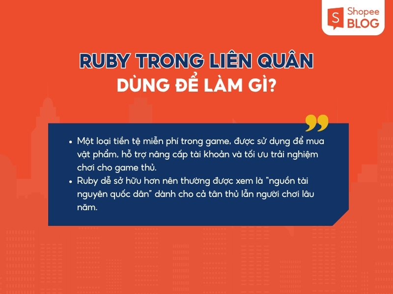 Ruby trong Liên Quân là gì