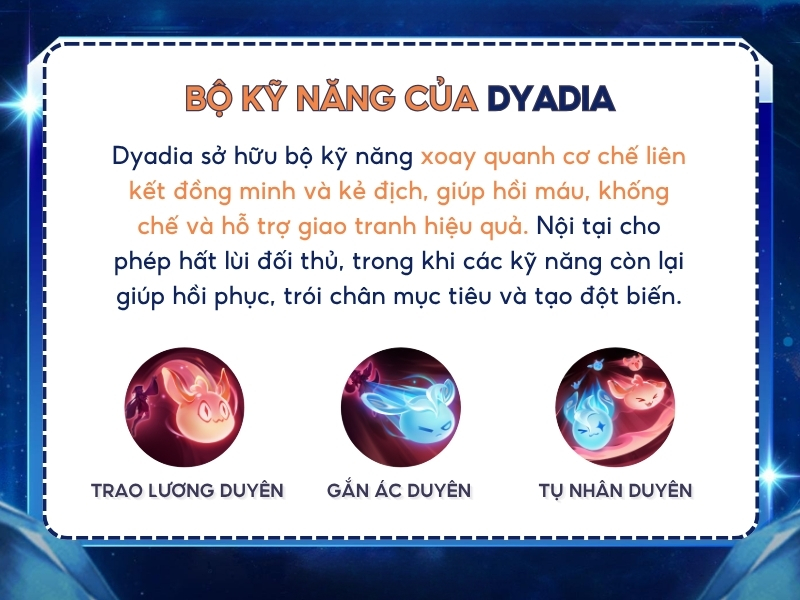 Bộ kỹ năng của Dyadia. 