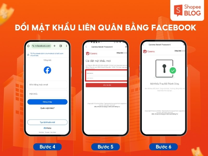 Cách đổi mật khẩu trong Liên Quân bằng Facebook