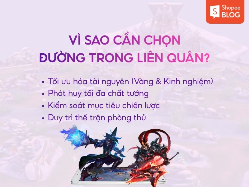 lợi ích của việc chọn đúng đường trong Liên Quân