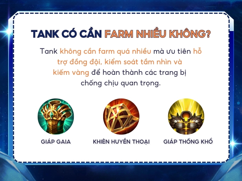 Tank có cần farm nhiều không?
