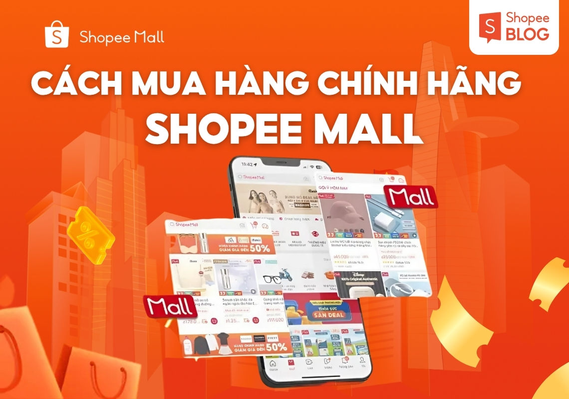 cách mua hàng chính hãng shopee mall