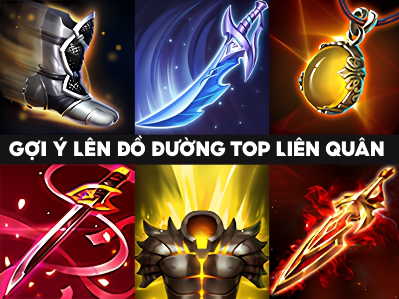Các loại trang bị và ngọc khi build đồ lên top