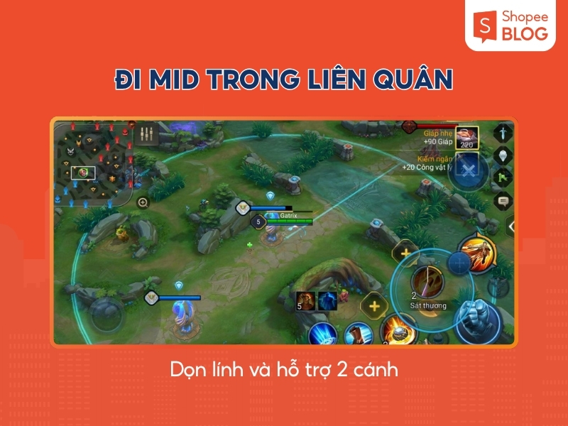 Nhanh chóng dọn lính và hỗ trợ đồng đội ở đầu trận