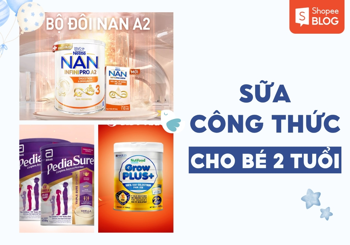 sữa công thức cho bé 2 tuổi