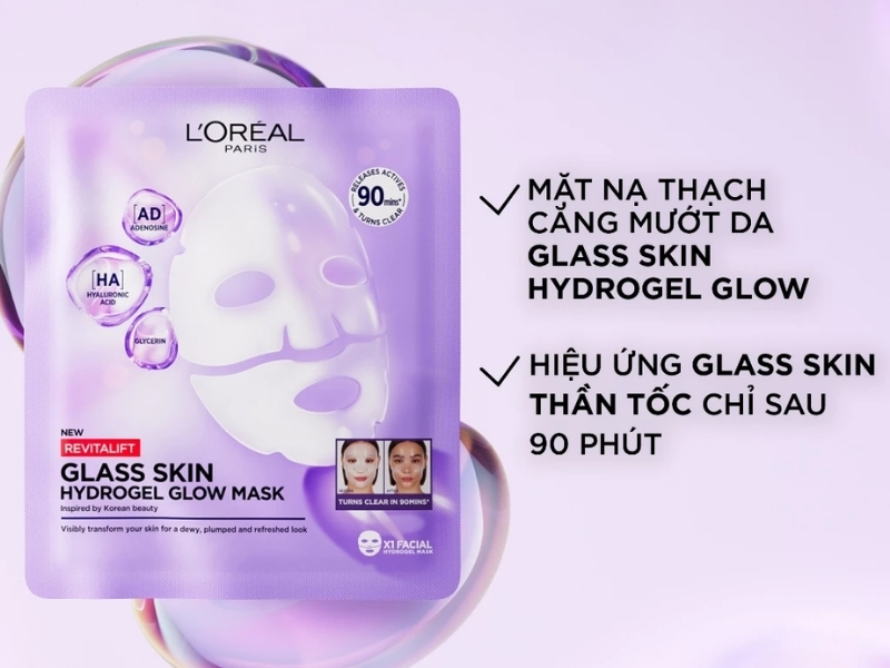 Review mặt nạ thạch Glass Skin L’Oréal