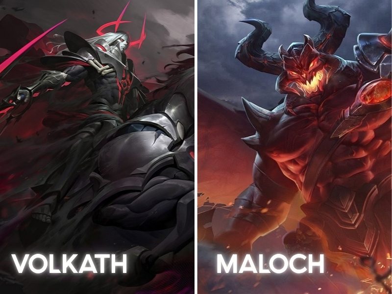 Volkath và Maloch đội hình Ma Tộc - Thú Nhân