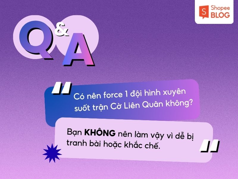 Giải đáp nên force một đội hình Cờ Liên Quân không