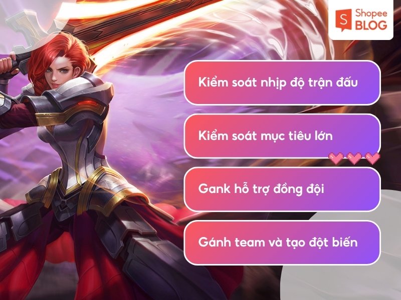 Vai trò nhiệm vụ vị trí đi rừng Liên Quân
