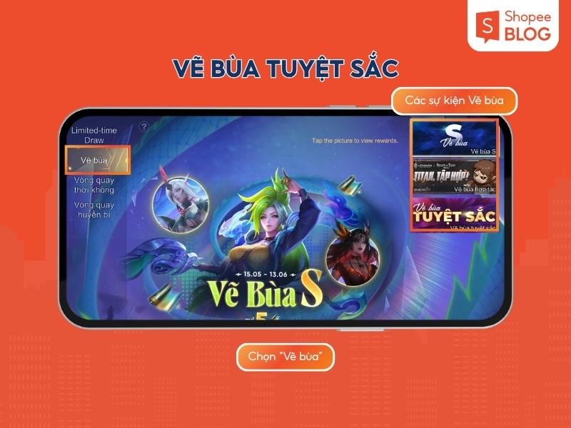 Chọn “Vẽ bùa”