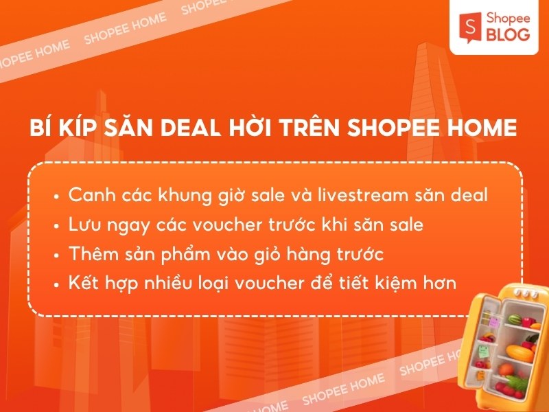 Bí kíp săn deal hời trên Shopee Home