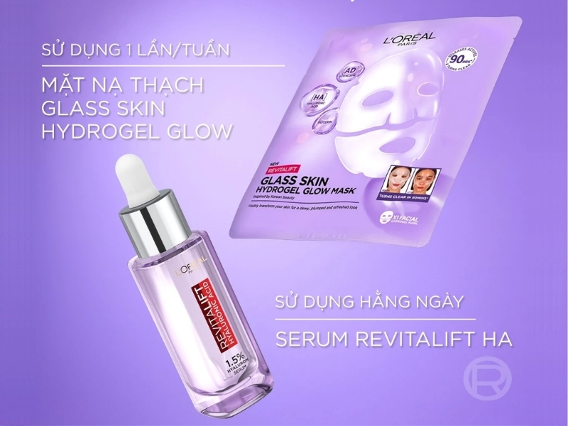Mặt nạ thạch và serum HA L’Oréal Paris