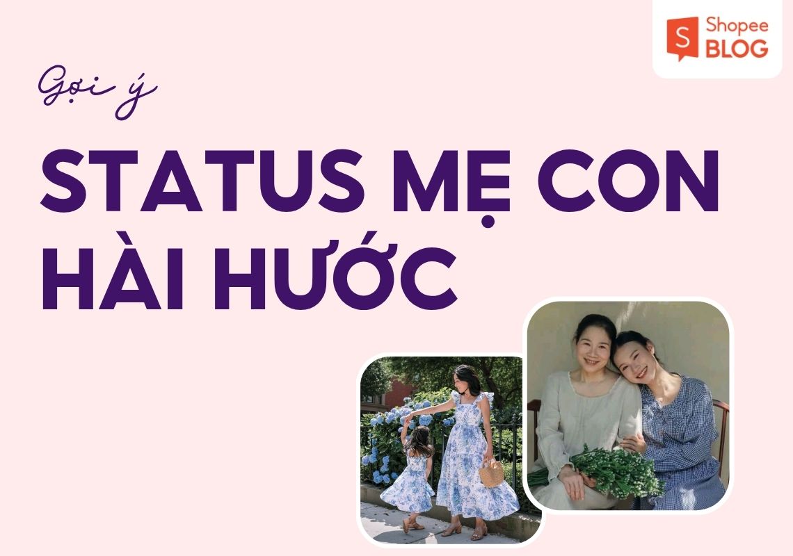 stt mẹ con hài hước