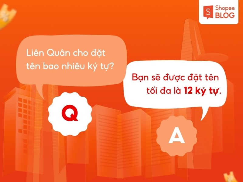 Số lượng ký tự tối đa trong tên Liên Quân
