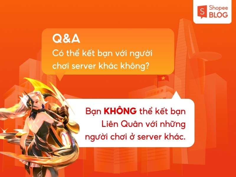 Kết bạn với người chơi Liên Quân server khác