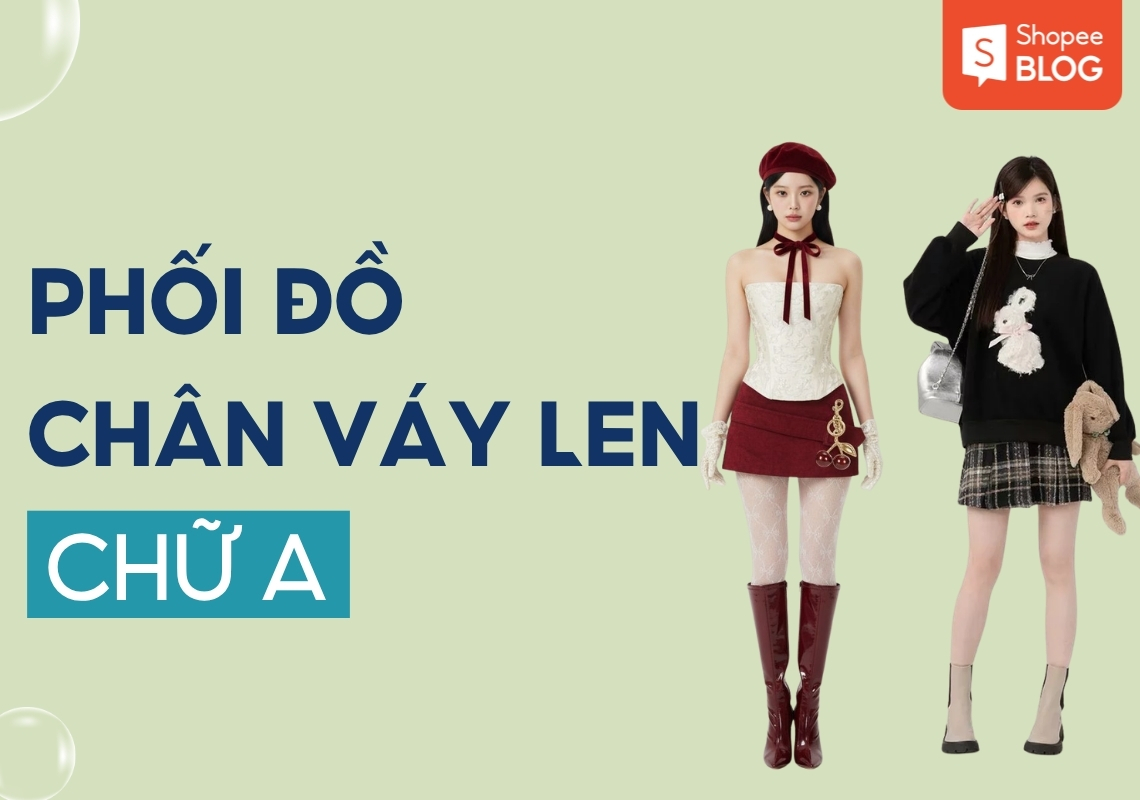 Phối Đồ Với Chân Váy Len Chữ A