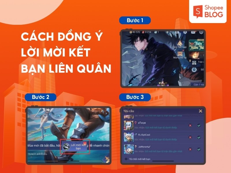 Cách chấp nhận lời mời kết bạn trong Liên Quân