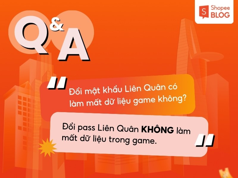 Giải đáp đổi pass Liên Quân có mất dữ liệu không