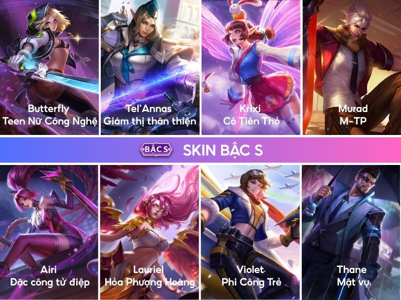 Skin bậc S Liên Quân