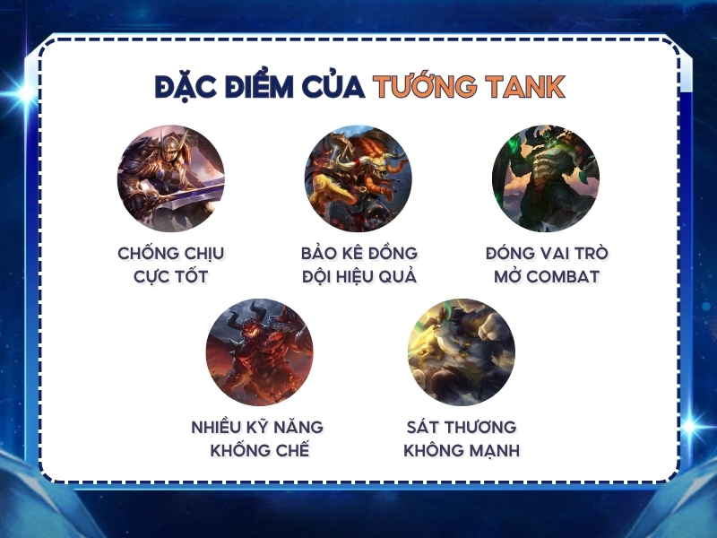 Đặc điểm của tướng tank trong Liên Quân
