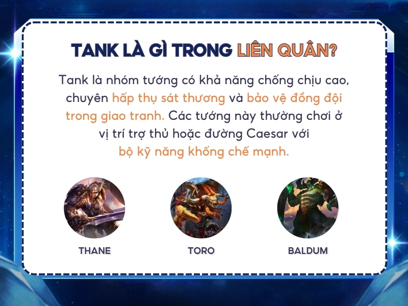 Tank là gì trong Liên Quân?
