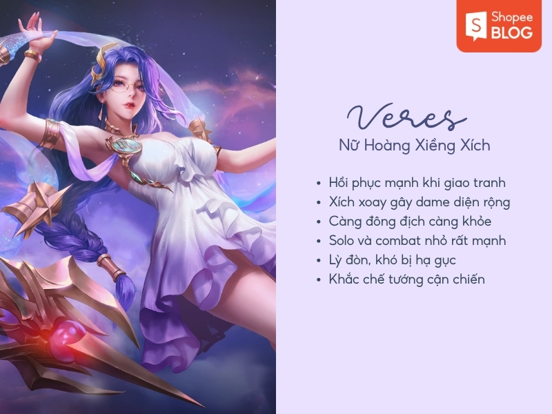  tướng nữ Liên Quân Veres