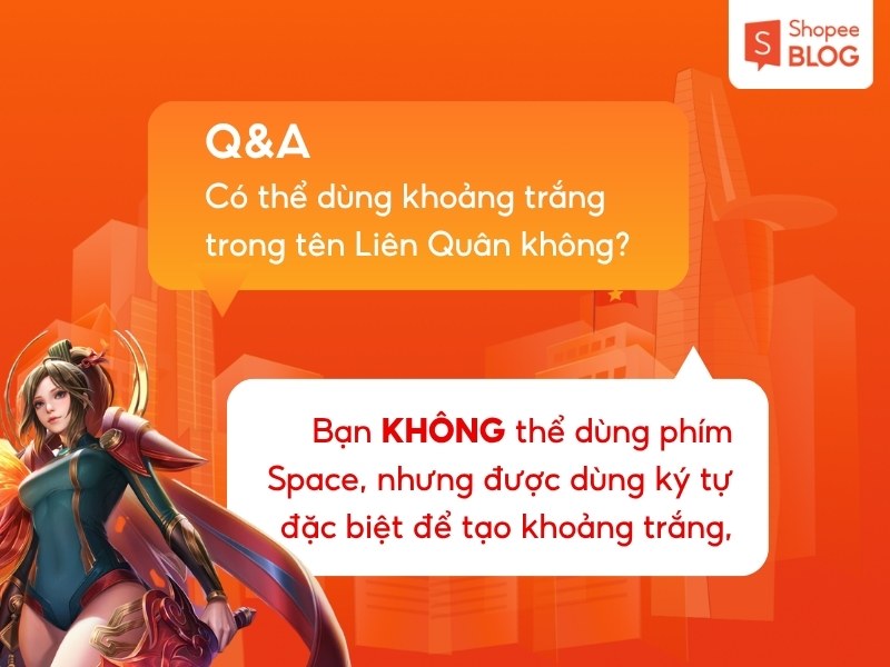 Giải đáp dùng khoảng trắng trong tên LQ được không