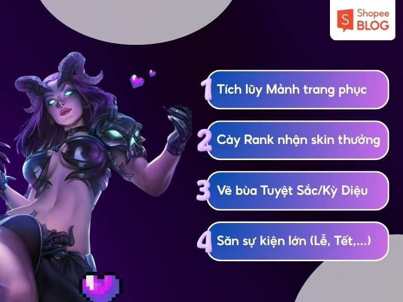 Cách nhận skin Liên Quân miễn phí