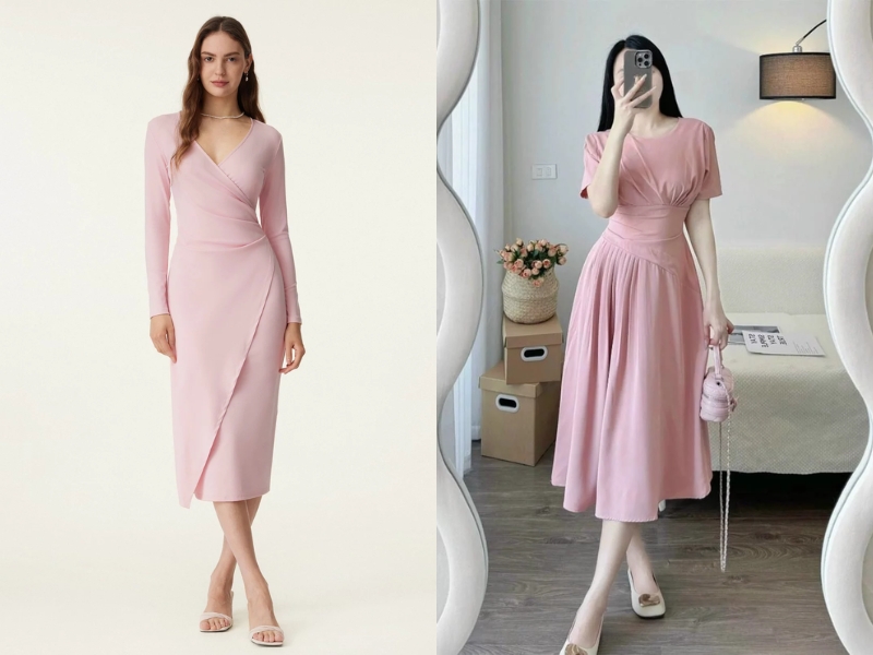đầm wrap dress 