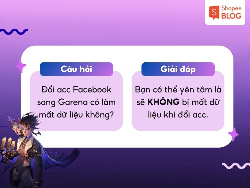 Trả lời thắc mắc về chuyển tài khoản Liên Quân