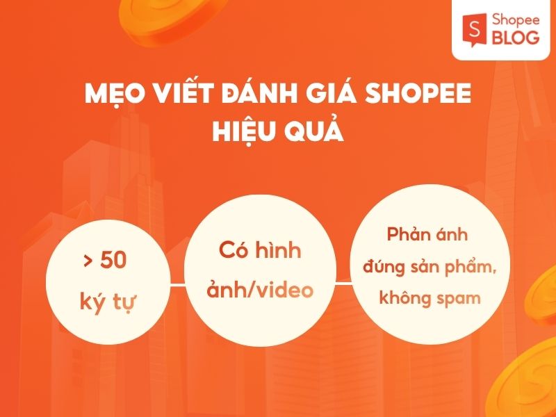 Mẹo viết đánh giá Shopee