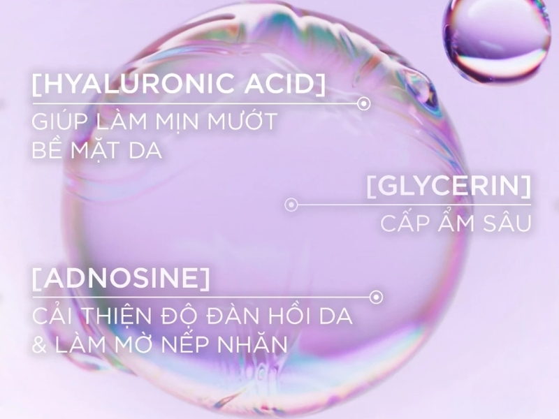 Thành phần mặt nạ thạch Glass Skin L’Oréal