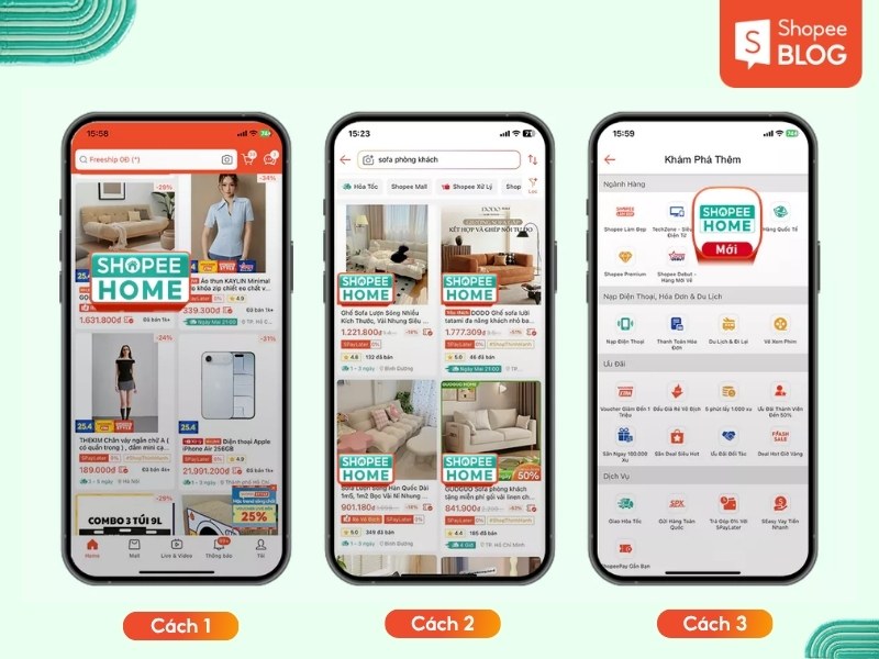 Cách nhận biết sản phẩm thuộc Shopee Home
